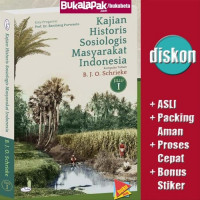 Image of Kajian Historis Sosiologis Masyarakat Indonesia Jilid I/B.J.O Scrieke
