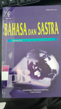Image of Bahasa dan Sastra: Volume 21 Nomor 1 Edisi Januari-Maret 2003/ Departemen Pendidikan Nasional