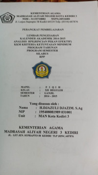Image of PERANGKAT PEMBELAJARAN , LEMBAR PENGESAHAN KALENDER AKADEMIK 20014-2015 ANALISIS RPE (RINCIAN PEKAN EFEKTIF) KKM KRITERIA KETUNTASAN MINIMUM, PROGRAM TAHUNAN,PROGRAM SEMESTER, SILABUS ,RPP