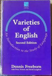 Image of Varieteis of English  An Introduction to the Study of Language / Dennis Freeborn