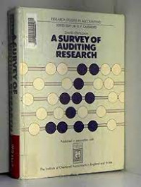 Image of A Survey Of Auditing Research / David Gwilliam