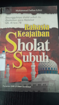 Image of Rahasia Keajaiban Sholat Subuh/ Muhammad Fadlun