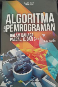 Image of Algoritma dan Pemrograman dalam Bahasa Pascal, C, dan C++ Edisi Keenam/ Rinaldi Munir